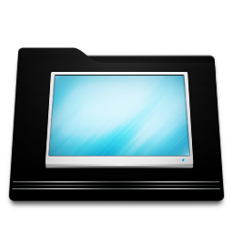 black folder desktop